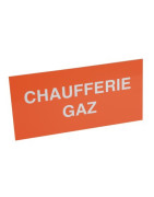 Étiquette rigide chaufferie gaz- DIFF - 907043