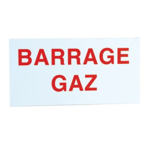 Étiquette rigide barrage gaz- DIFF - 907052