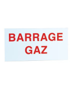 Étiquette rigide barrage gaz- DIFF - 907052