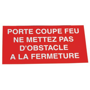 Étiquette rigide porte coupe-feu- DIFF - 907064