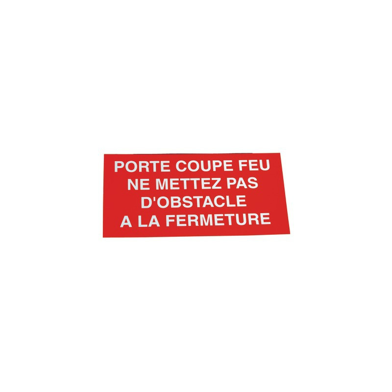 Étiquette rigide porte coupe-feu- DIFF - 907064