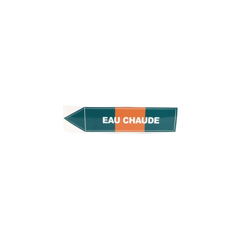 Étiquette souple adhésive eau chaude- DIFF - 907070  - (X10)