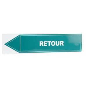 Étiquette souple adhésive retour- DIFF - 907080  - (X10)