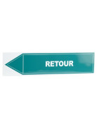 Étiquette souple adhésive retour- DIFF - 907080  - (X10)