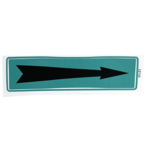 Étiquette souple adhésive flèche fond vert- DIFF - 907086  - (X10)