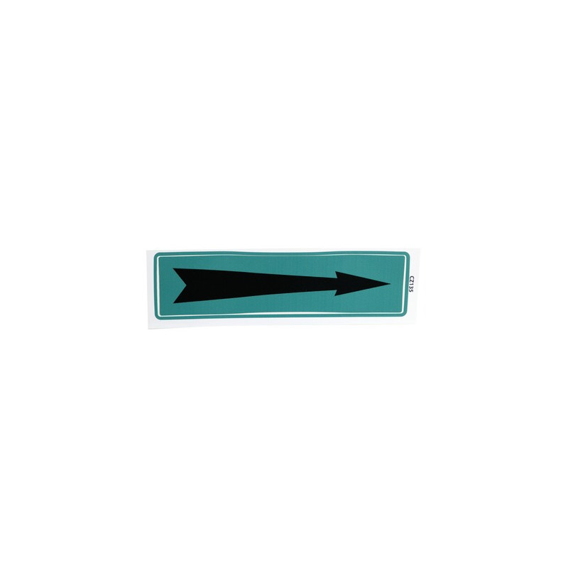 Étiquette souple adhésive flèche fond vert- DIFF - 907086  - (X10)