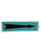 Étiquette souple adhésive flèche fond vert- DIFF - 907086  - (X10)