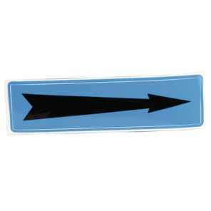 Étiquette souple adhésive flèche fond bleu- DIFF - 907089  - (X10)
