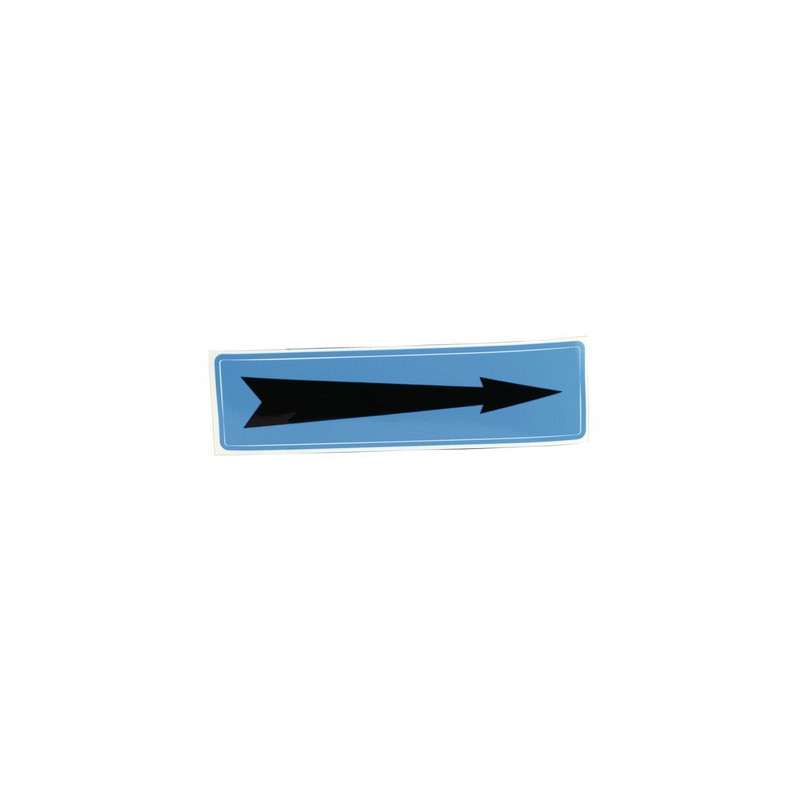 Étiquette souple adhésive flèche fond bleu- DIFF - 907089  - (X10)
