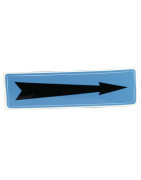 Étiquette souple adhésive flèche fond bleu- DIFF - 907089  - (X10)