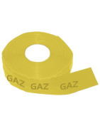 Ruban adhésif d'identification gaz jaune 50mm x 66m- DIFF - 907117 Ruban adhésif d'identification gaz jaune 50mm x 66m- DIFF - 907117
