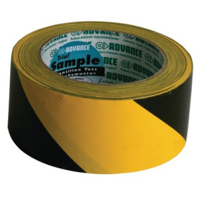 Ruban adhésif de signalisation jaune/noir 50mm x 33m- DIFF - 907123