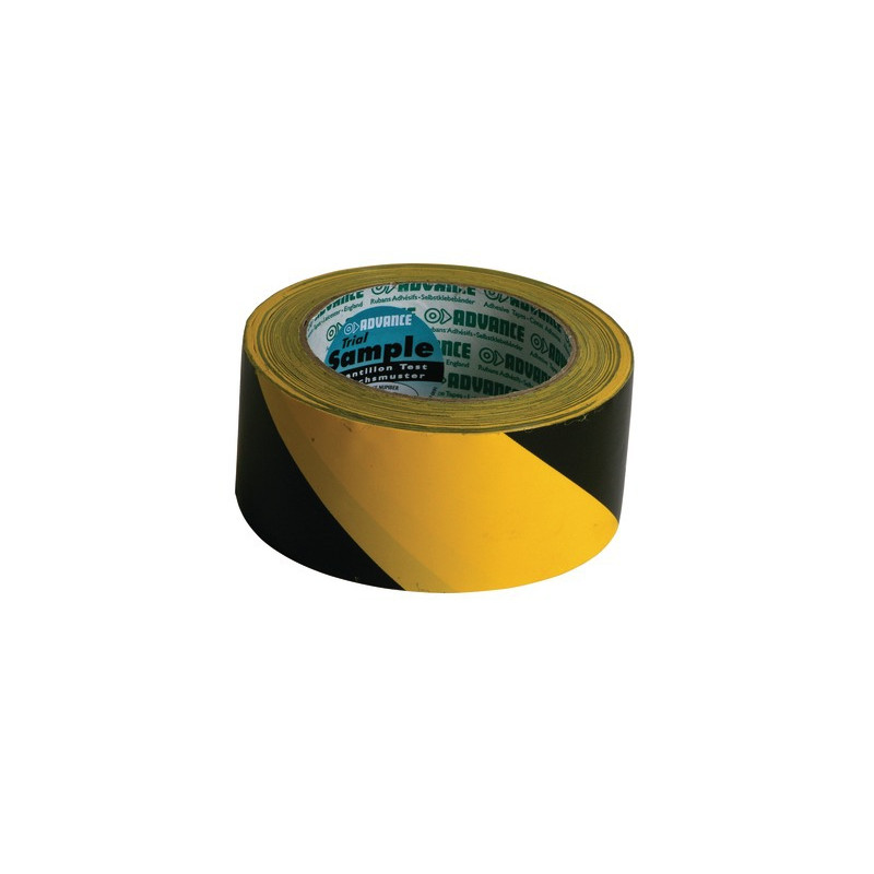 Ruban adhésif de signalisation jaune/noir 50mm x 33m- DIFF - 907123