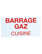 Étiquette rigide barrage gaz cuisine- DIFF - 907148