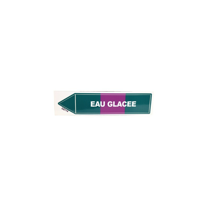 Étiquette souple adhésive eau glacée- DIFF - 907152  - (X10)