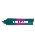 Étiquette souple adhésive eau glacée- DIFF - 907152  - (X10)
