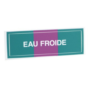 Étiquette souple adhésive eau froide- DIFF - 907209  - (X10)