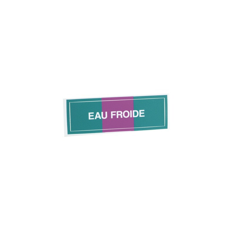 Étiquette souple adhésive eau froide- DIFF - 907209  - (X10)