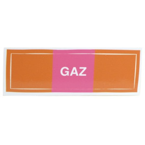 Étiquette souple adhésive gaz- DIFF - 907249  - (X10)