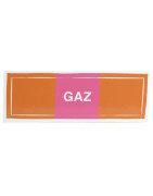 Étiquette souple adhésive gaz- DIFF - 907249  - (X10)