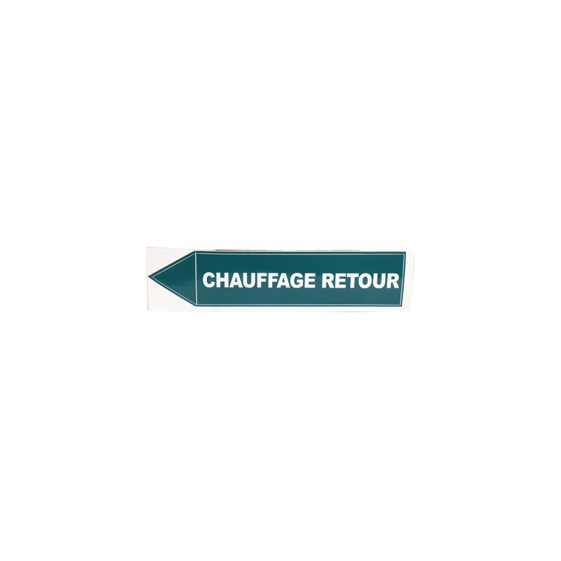 Étiquette souple adhésive chauffage retour- DIFF - 907281  - (X10)