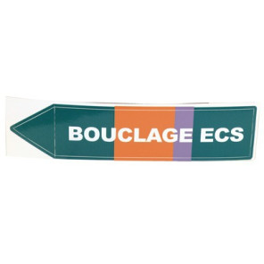 Étiquette souple adhésive bouclage ECS- DIFF - 907282  - (X10)
