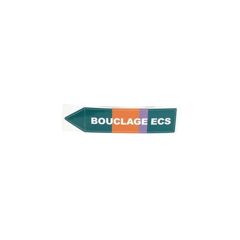 Étiquette souple adhésive bouclage ECS- DIFF - 907282  - (X10)