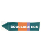 Étiquette souple adhésive bouclage ECS- DIFF - 907282  - (X10)