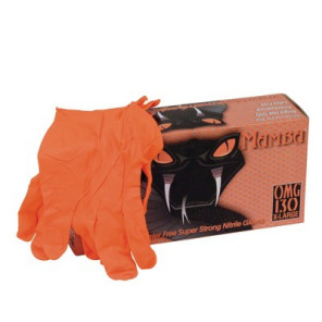 Gants nitriles jetables BLACK MAMBA oranges- BLACK MAMBA - BLACKMAMBA ORANGE TXL  - (X100)