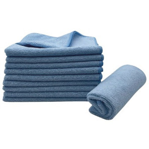 Microfibres bleu - 38x38 CM- ISOCLEAR - 909049  - (X10)