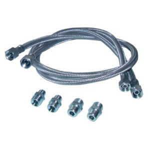 Flexible fioul droit 1000mm avec 4 raccords- DIFF - 909904  - (X2)