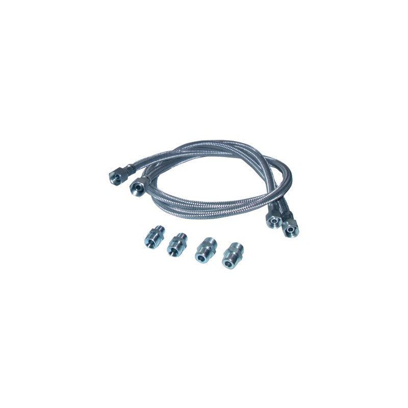 Flexible fioul droit 1000mm avec 4 raccords- DIFF - 909904  - (X2)