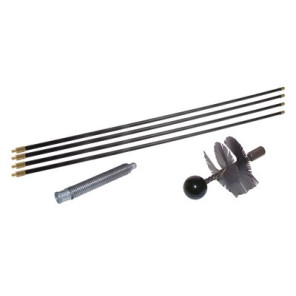 Kit ramonage 6m hérisson acier Ø125- DIFF - 909917