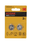 Piles Lithium CR2032 KODAK- DIFF - 920037  - (X2)