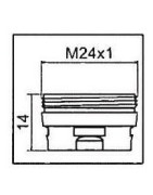 Adaptateur pour aérateur CLINIC SNAP M24x1- NEOPERL - 1437290 Adaptateur pour aérateur CLINIC SNAP M24x1- NEOPERL - 1437290