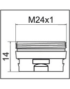 Adaptateur pour aérateur CLINIC SNAP M24x1- NEOPERL - 1437290 Adaptateur pour aérateur CLINIC SNAP M24x1- NEOPERL - 1437290