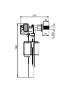 Robinet flotteur compact M3/8" latéral NF- ROI - 98940 Robinet flotteur compact M3/8" latéral NF- ROI - 98940