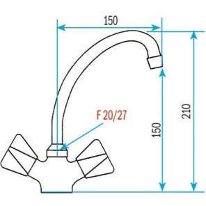 Mélangeur lavabo avec tirette- DIFF - 99002