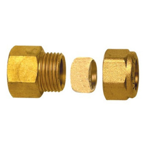 Raccord à bague droit F3/8" x tube 10mm- DIFF - 99135  - (X10)