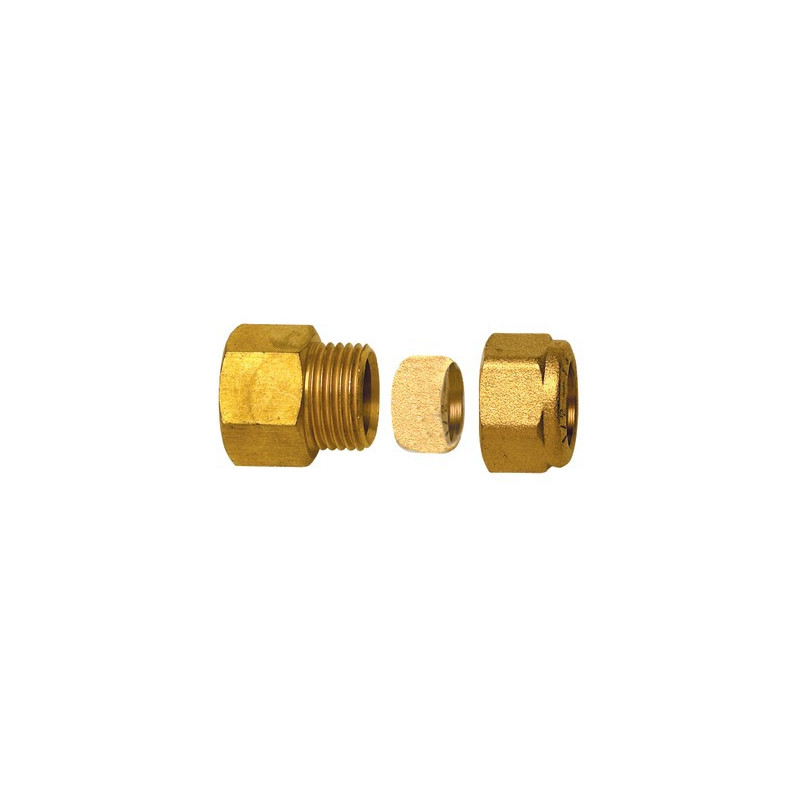 Raccord à bague droit F3/8" x tube 10mm- DIFF - 99135  - (X10)