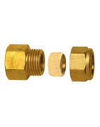 Raccord à bague droit F3/8" x tube 12mm- DIFF - 99136  - (X10)