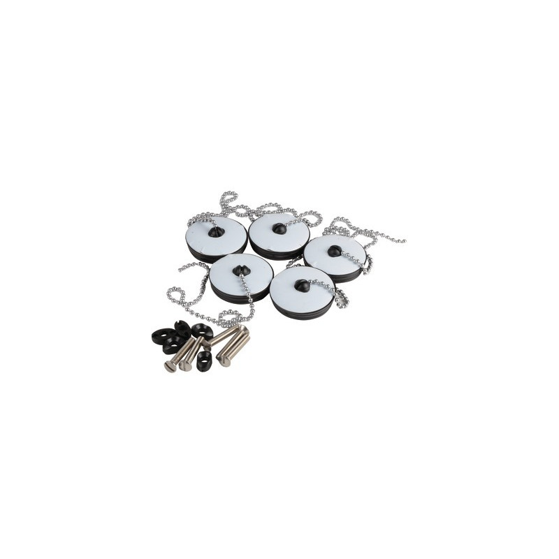 Set 5 bouchons chaînette- NICOLL - 0411246