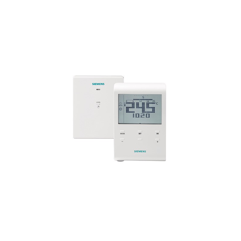 Thermostat ambiance radio à piles- SIEMENS - RDE100.1RFS