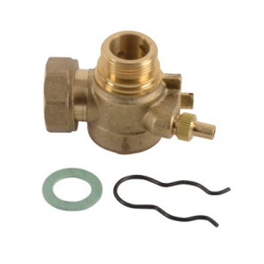 Robinet retour chauffage 3/4" + joint- DE DIETRICH - S100520