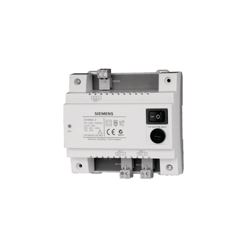 Transformateur modulaire IP20 230Vac/24Vac 30VA SEM- SIEMENS - SEM62.2