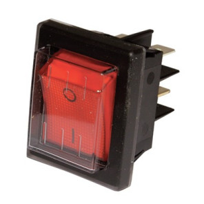 Interrupteur bipolaire étanche lumineux rouge- DIFF pour Zaegel Held - A814398