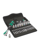 Jeu cliquet Zyklop Speed, à carré 1/4", métrique, 28 pièces- WERA - 05004016001
