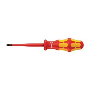 Tournevis VDE isolé pour vis PlusMinus (Pozidriv/à fente), avec lame à diamètre réduit, 2 x 100 mm- WERA - 05006466001