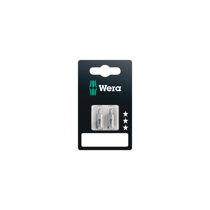 Embouts TORX® SB, TX 15 x 25 mm, 2 pièces- WERA - 05073340001