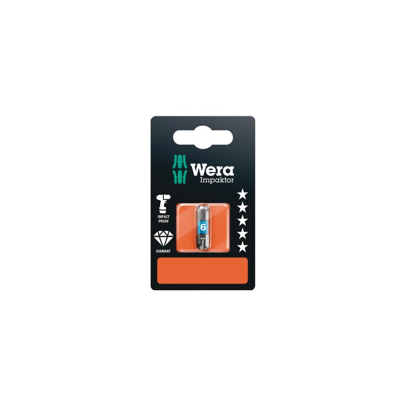 Embout Hex-Plus IMP DC SB Impaktor, 6 x 25 mm- WERA - 05073906001